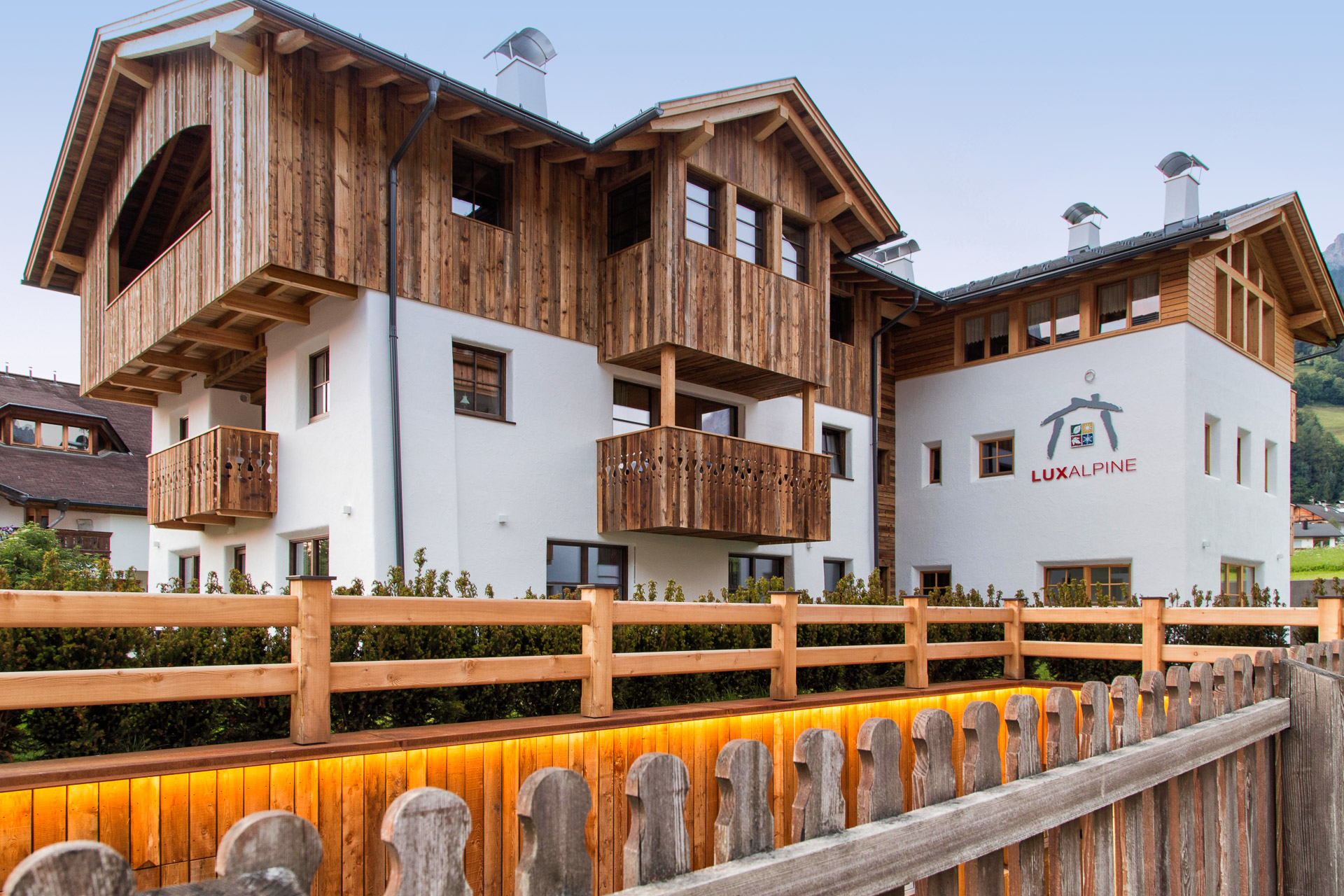 Hotelfotografie: Außenansicht des Ferienhauses